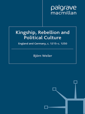 cover image of Kingship, Rebellion and Political Culture